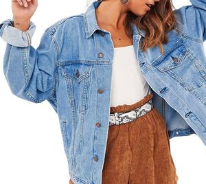 Chaqueta Vaquera de Mujer de Moda con Relleno de Algodón, Ecológica y Transpirable, Ropa de Exterior Cómoda, Hecha a Medida, Mangas Completas - Product Image 6