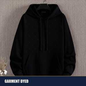 Sweat à capuche surdimensionné pour homme, teinture personnalisée, 345g, style hip-hop - Product Image 3