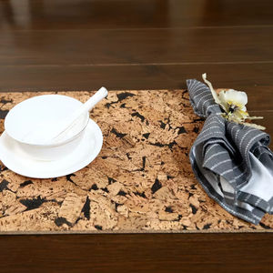 Calidad moderna, 18x12 pulgadas, corcho de oliva, mantel abstracto, forma rectangular, resistente a las manchas para el hogar, hotel u oficina - Product Image 1