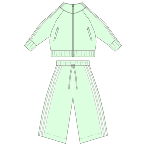 Ensembles de vêtements d'hiver pour tout-petits garçons poids lourd sweat à manches raglan surdimensionné à capuche Baggy pantalon large respirant - Product Image 2