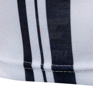 Nueva moda de lujo de algodón con cuello redondo para hombre, camisetas Polo, bordado de Fitness, patrón sólido, tela de Jersey - Product Image 5