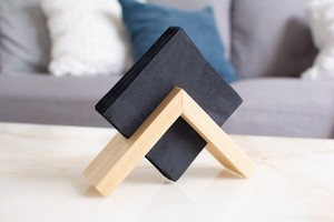 Mesa de comedor de papel tisú de cocina casera hecha a mano, servilletero de madera de acacia y mango decorativo - Product Image 6