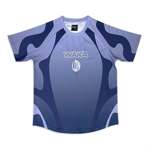 เสื้อฟุตบอลผู้ชายเสื้อฟุตบอลแขนสั้นระบายอากาศผ้าโพลีเอสเตอร์100% พิมพ์ลาย100% งานตามสั่ง2025 - Product Image 1