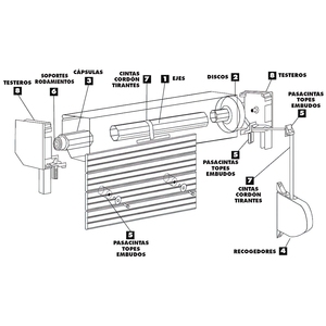 Spigot per Tende Veneziane da 100 mm per Dischi o Capsule in Plastica - Product Image 4