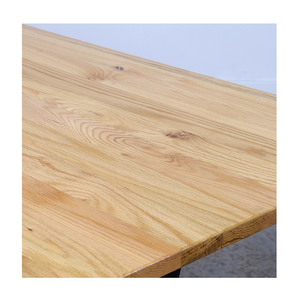 Plateau de table carré en chêne massif vintage de haute qualité, personnalisable, tailles naturelles, pour café et restaurant - Product Image 1
