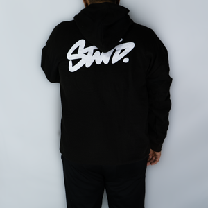 Cómoda Sudadera con capucha de lana de gran tamaño para hombre, sudadera transpirable con estampado de transferencia de calor bordado, patrón de bricolaje, cuello lavado - Product Image 3