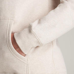 2025 venta al por mayor de alta calidad de las mujeres bordadas suéter suelto 100% algodón Casual Sudadera con capucha deportiva - Product Image 5