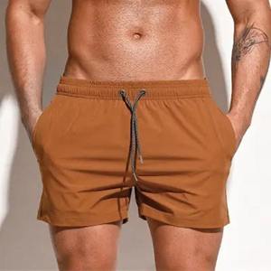 Short de gymnastique à séchage rapide décontracté pour hommes Short de jogging de sport à compression pour le surf Vêtements de plage avec taille moyenne Style décontracté - Product Image 5