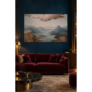 Impression sur toile de paysage de lac et de montagnes de Fida Marco d'Oggiono - Product Image 4