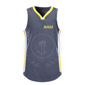 Maillot de basket-ball sans manches respirant à séchage rapide 100% polyester Vêtements de sport de haute qualité pour hommes adultes - Product Image 1