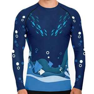 Rash Guard transpirable para hombre de alta calidad hecho a medida para buceo y deportes acuáticos - Product Image 3