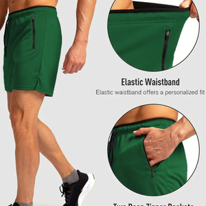 Bermudas básicas medias para hombre XS algodón Fitness Running Beach Basketball Cargo Shorts logotipo personalizado Casual estampado antiarrugas OEM - Product Image 2