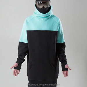 เสื้อฮู้ดขนแกะสำหรับผู้ชายทำจากผ้าฝ้ายขนแกะน้ำหนักมากผ้าสกีสโนว์บอร์ดฤดูหนาว - Product Image 6
