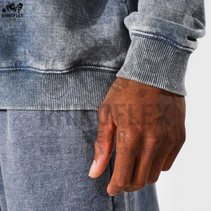 Sudaderas con Lavado Ácido para Hombre, Logotipo Personalizado, Superventas, Básicas, Mezcla de Algodón, Secado Rápido, Cómodas - Product Image 4