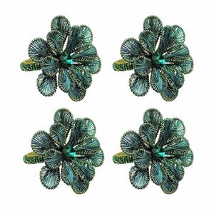 Servilletero de pavo real hecho a mano para agregar un toque romántico a las cenas, decoración de mesa perfecta de alta calidad, impresiona a tus invitados - Product Image 2