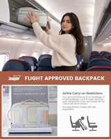 Sac à dos de voyage pour femme 40L, compartiment pour ordinateur portable, poche étanche, logo personnalisé, OEM, vente en gros
