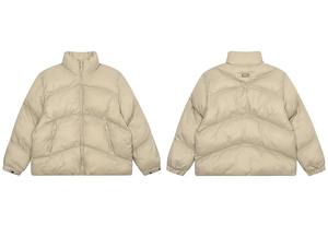 Winter Mens Solid Plain Thick Warm Bomber <b>Padded</b> Jackets Streetwear Harajuku <b>Hip</b> Hop Simple Casual Puffer Coat Parkas Outerwear - Product Image 5