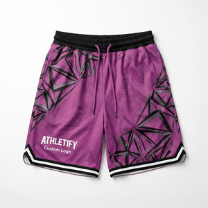 Pantalones Cortos Deportivos de Malla para Baloncesto, Ropa Deportiva Ligera para Hombre, para Entrenamiento o Ejercicio. - Product Image 1