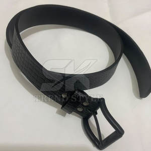 Ceinture en cuir gaufré façon croco, ajustable, style tendance pour hommes et femmes, ceinture en cuir gaufré façon croco de créateur - Product Image 4