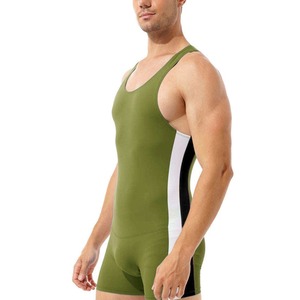 <b>Cheap</b> 2025 Unisex Wrestling Singlet Custom Made Digital Print Design Polyester Stretch Lightweight Breathable High Quality - Product Image 5