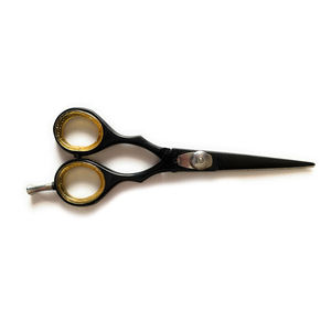 Ciseaux de coupe de cheveux de barbier acier inoxydable enduit de couleur noire fait ciseaux de Salon professionnel pour la beauté - Product Image 6