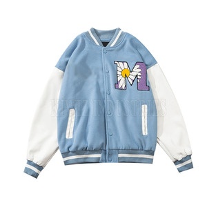 Chaqueta Letterman de Diseño Único y Alta Calidad con Bordado para Hombre, Transpirable, con Cuello Alto, Estilo Urbano, Chaqueta de Invierno - Product Image 1