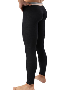 Sous-vêtements thermiques en coton pour hommes, respirants, longs johns, couche de base, collants fins, leggings, pantalons - Product Image 4