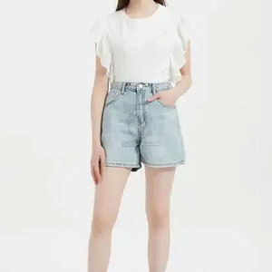Service OEM, vente en gros, shorts en jean pour femmes sur mesure, nouvelle collection, shorts à marque privée pour femmes, shorts respirants pour femmes - Product Image 6