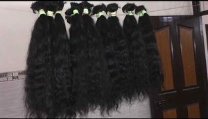 Human Hair One Donor Raw Bundle Human Weft Weave Extension Cuticle Aligned Double Drawn - Product Image 5