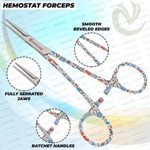 Ensemble de 3 ciseaux Vaslcare Premium Design élégant Source d'alimentation manuelle Pince hémostatique d'allaitement avec poignée imprimée - Product Image 6