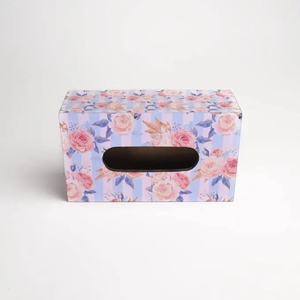 กล่องใส่กระดาษทิชชูไม้พิมพ์ลายมีนา ทำมือ เป็นมิตรกับสิ่งแวดล้อม ทนทาน |   ที่ใส่กระดาษเช็ดปากลายศิลปะมีนาการีแบบอินเดีย - Product Image 4