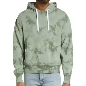 Sudadera con Capucha Tie Dye Personalizada para Hombre, Sudadera de Felpa de Algodón Extra Grande, Fabricación OEM y ODM, Sudaderas al por Mayor - Product Image 1