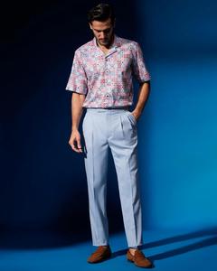 Stylish Comfortable Men's <b>Half</b> <b>Sleeve</b> <b>Shirt</b> Turn-down Collar Premium 100% Cotton Breathable Eco-Friendly Quick Dry Print Fabric - Product Image 2