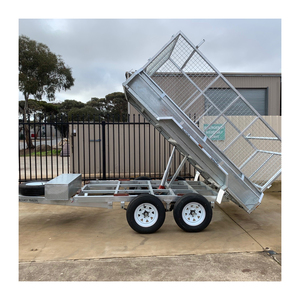 Multi-purpose cage <b>trailer</b> with anti-rust finish, solid floor base, and smooth towing capability for various <b>cargo</b> transport - Product Image 1