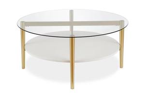 Tendance Table Basse De Style Contemporain Canapés Table Centrale Latérale Transparent Et Marbre Affichage À 2 Niveaux Table De Style Moderne - Product Image 3