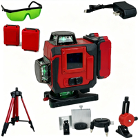 Niveau laser vert 3D 16 lignes auto-nivelant 360 degrés IP67 étanche rouge avec trépied pour la construction extérieure