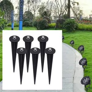 Metal Ground Spikes Stakes Solar Light Stack Christmas Festival Garden Lights Replacement Stakes