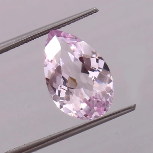 Vente en gros de morganite de pêche rose naturelle de qualité AAA en forme de poire à facettes 8x6 pierre précieuse en vrac pour bijoux coupe pêche - Product Image 2