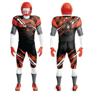 2025 Nouveaux modèles sublimés uniformes de maillot de football américain à manches courtes, y compris des uniformes de football personnalisables - Product Image 3