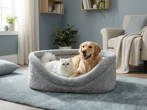 Lit ovale pour animaux de compagnie avec côtés hauts N° 2 (Textile) 49*38*16 - Product Image 4