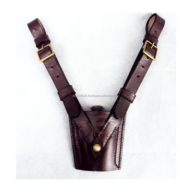 Sam Browne Leather Sword Scabbard Frog Brass Fitting Genuine Leather Patent Leather Nylon Cotton PVC Handmade Custom Size