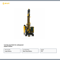 Foreuse hydraulique DTH mobile de couleur personnalisée pour projets de forage de trous de dynamitage dans les carrières de roches dures