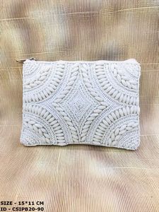 Banjara fabriqués à la main dames décontracté enveloppe pochette concepteur Boho perlé pierre broderie toile matériel pour une utilisation en soirée - Product Image 3