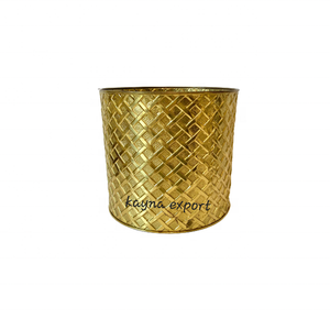 Metal <b>Hanging</b> <b>Plant</b> <b>Pot</b> Copper Finished Vintage Style Metal Planter Indoor and Outdoor Decoration Garden Supplies - Product Image 6