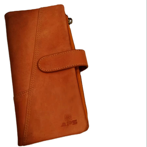 Large Capacity Multifunctional Casual Short <b>Lightweight</b> Eco-Friendly Cow Hide Leather Wallet <b>Iron</b> Zippered Pocket Denim Jeans - Product Image 2