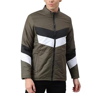 เสื้อบอมเบอร์แจ็คเก็ตกันลมโพลีเอสเตอร์สำหรับผู้ชายเสื้อแจ็คเก็ตบอมเบอร์กันน้ำมีซิปลำลอง - Product Image 1