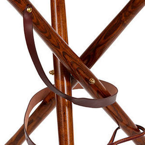 เก้าอี้ไม้สำหรับล่าสัตว์พร้อมที่นั่งหนังเก้าอี้สามขาสำหรับตั้งกลางแจ้งพับได้แบบพกพาเก้าอี้หนังขาตั้งกล้องหนัง - Product Image 3