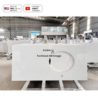 NV734 Pierre de quartz agglomérée résistante aux taches et aux rayures, éviers, surface en pierre de quartz dorée Carrara, dalle