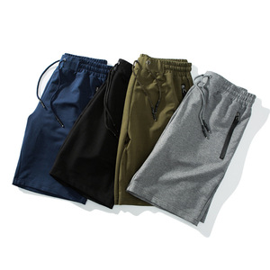 Personnalisé été Fitness Sports Shorts de course pour hommes Shorts de basket-ball sportif solide Polyester Spandex uni teint tricoté - Product Image 1