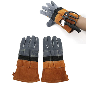 Guantes DE SEGURIDAD DE CUERO personalizados ignífugos guantes de extinción de incendios equipo de protección resistente al fuego de alta calidad guante de rescate de bombero - Product Image 3